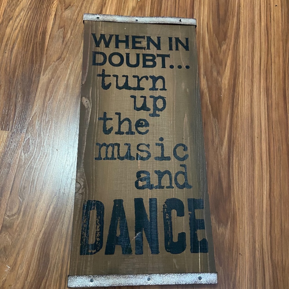 When in doubt dance wall decor